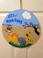 Little Boys Nursery Wall Decor, Little Man Cave Sign, Nursery Decor, Boy Nursery