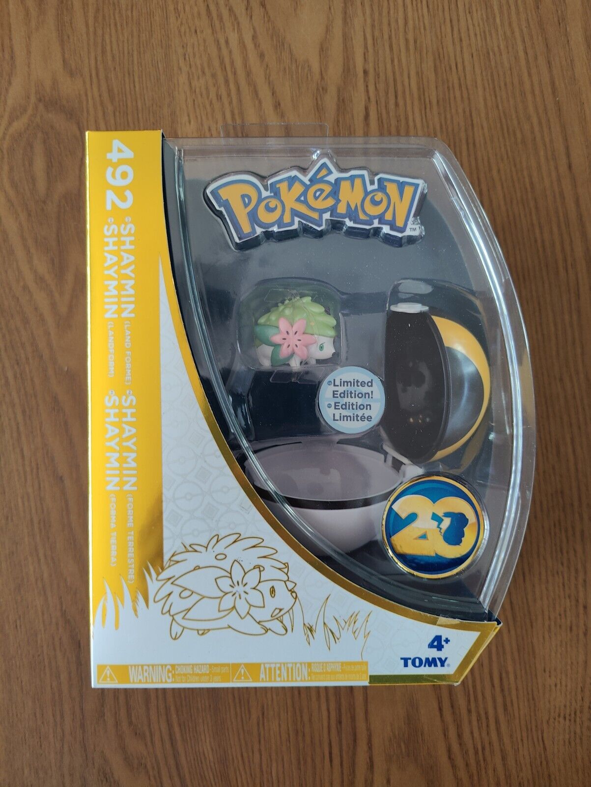 Pokémon 20th Anniversary Shaymin 492 with Pokéball Figure