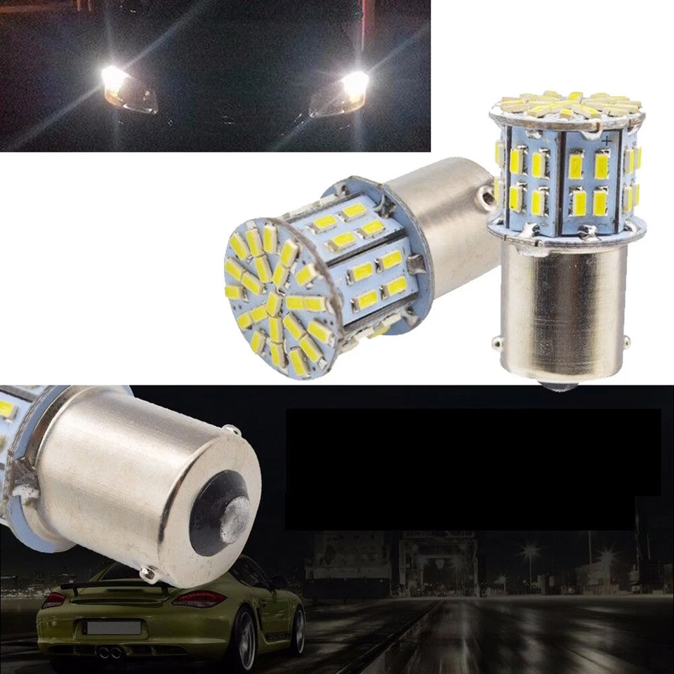 4x 1156 Bombilla LED Coche Retroceso Señal de Freno Inverso Luz Trasera Kit de Accesorios Foto 3 de 4