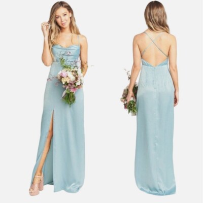 show me your mumu silver sage bridesmaid dress MB7029