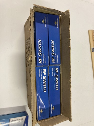 NEW IN BOX 4 SEGA SATURN SYSTEM RF AV SWITCH CABLE ADAPTER OEM NIB PERFORMANCE - Picture 1 of 9
