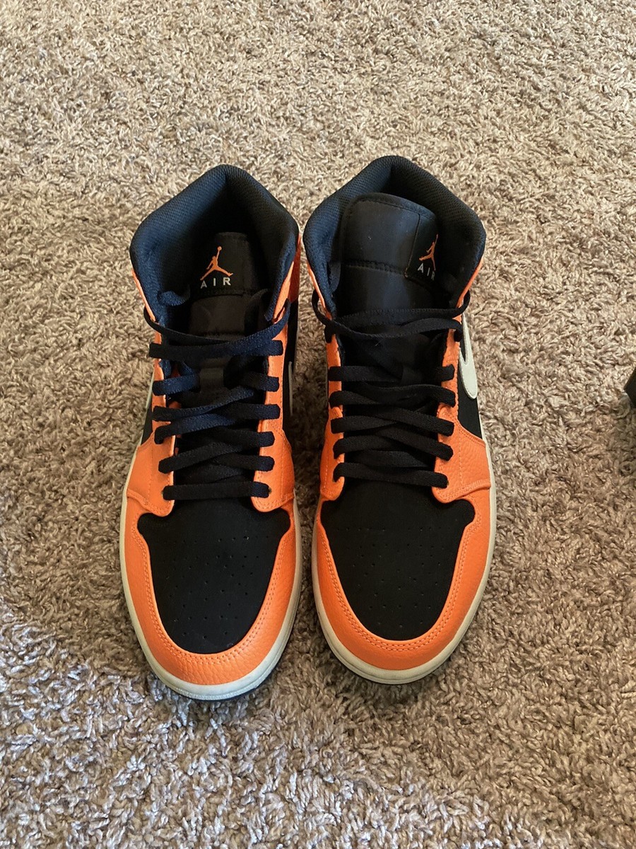 Size 10.5 - Air Jordan 1 Mid Black Cone for sale online | eBay