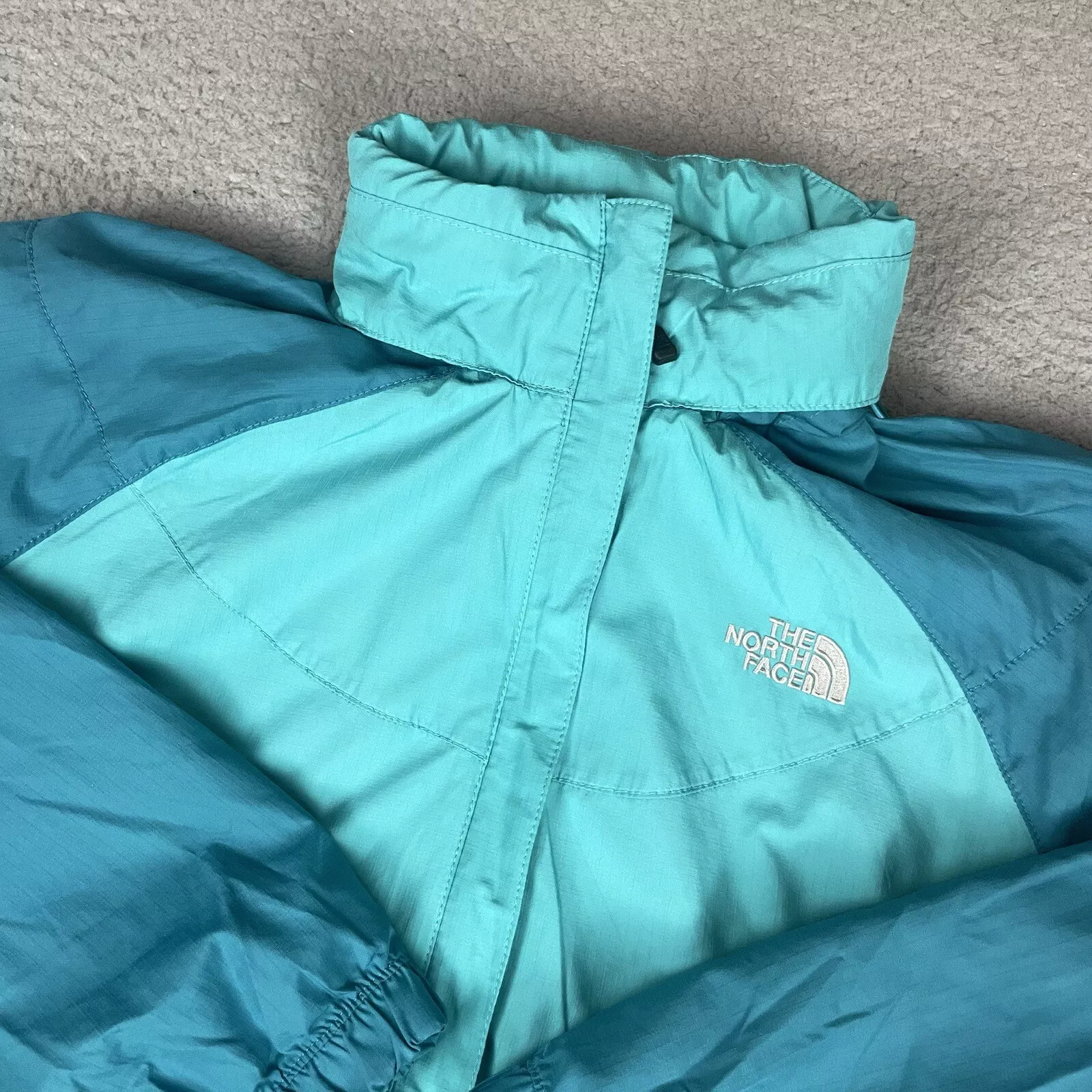 north-face mint mesh lining outdoor hooded coat jacket