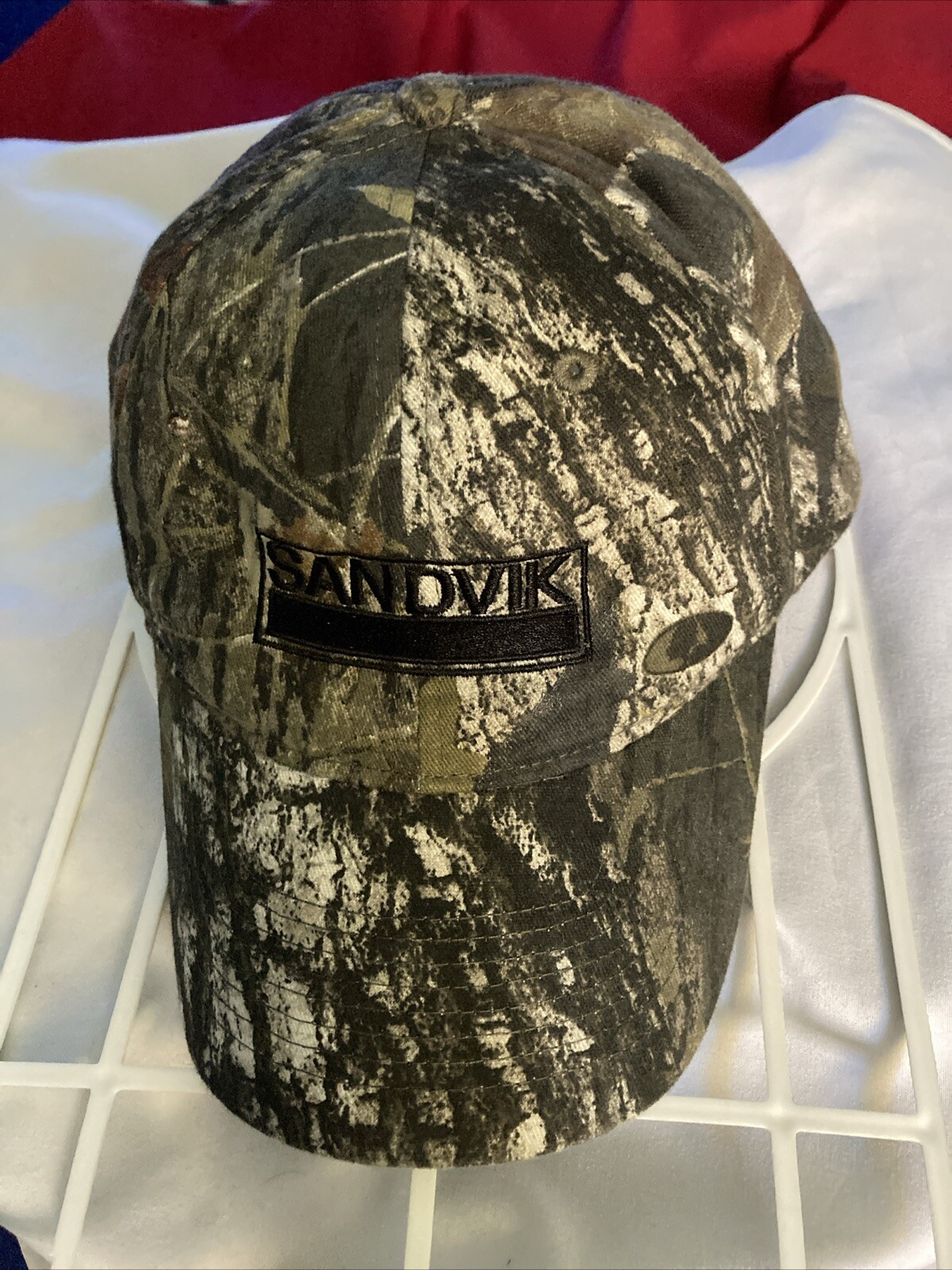 Vtg SANDVIK Engineering Mining Strapback Baseball… - image 1