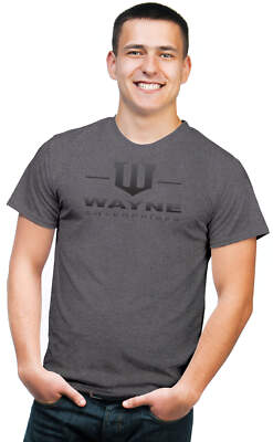 BSW Men's Wayne Enterprises Logo Bat Gotham City Shirt