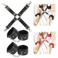 Handcuffs Cross buckle For Restraints Bondage Bracelet BDSM Erotic Adult Exotic