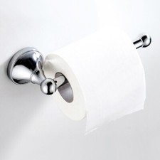 Polished Chrome Brass Wall Mounted Toilet Paper Holder Tissue Roll Rack sba949