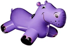 Large Purple Hippo Pool Float Water Flotation Device For Kids And Adults