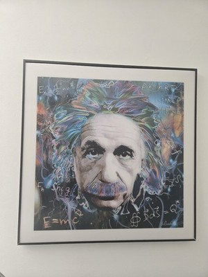 Albert Einstein Lenticular 3D Painting Art Original Artwork