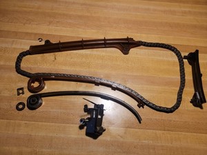 BMW K100 Timing Chain Guide Rail Set w Tensioner 1460758, 1460814 OEM
