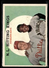 1959 Topps N.L Hitting Kings Vg Set Break #317