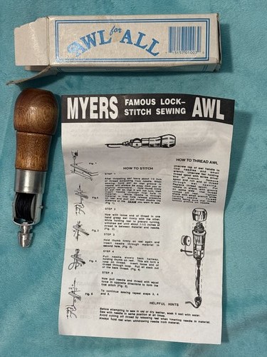 C.A. Myers Co. Vintage Lock-Stitch Sewing Awl The Awl For All