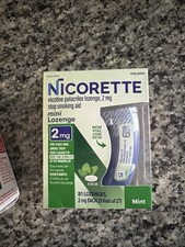 Nicorette Mini Lozenge Mint- 2mg - 81 Lozenges Exp. 04/2026  Factory Sealed  