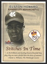 Elston Howard #10 ST 2001 Fleer Tradition Stitches in Time Kansas City Monarchs