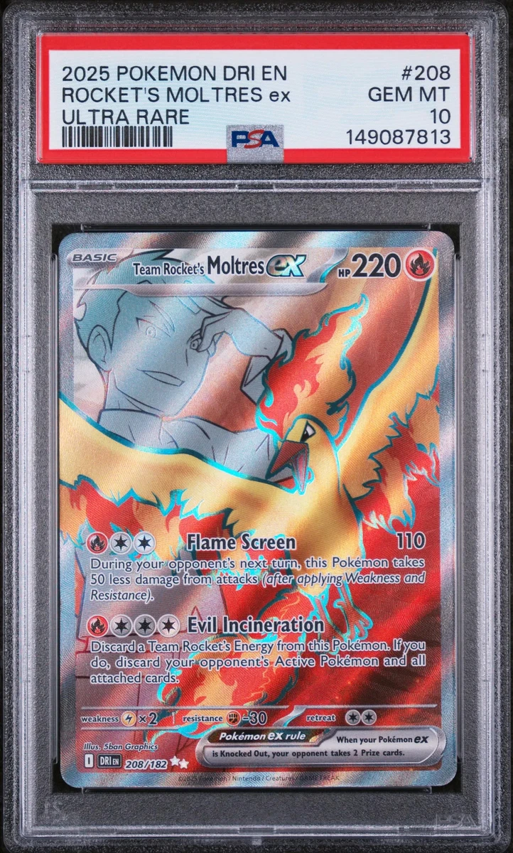 Rocket's Moltres ex Pokémon TCG Cards for sale | eBay