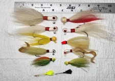 (12) Vintage Fishing Jigs. 1/8oz Up To 1.2oz