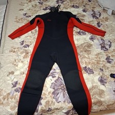 Hevto Men's Guardian I Warrior Full Wetsuit Red/Black, Size L