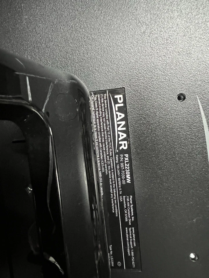 Planar PXL2230MW 22-Inch 16:9 1080p Touchscreen LCD Monitor Tested - Image 3 of 3