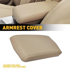 Breathable Beige Armrest Cover 1x For 2008 2009-13 2014 Cadillac Cts Console Lid