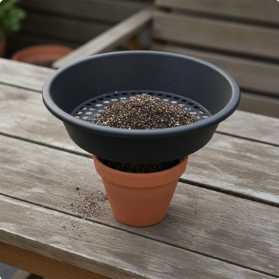 Soil Sifting Pan Lightweight Soil Sifter Sieve Rust-Proof for Beginners