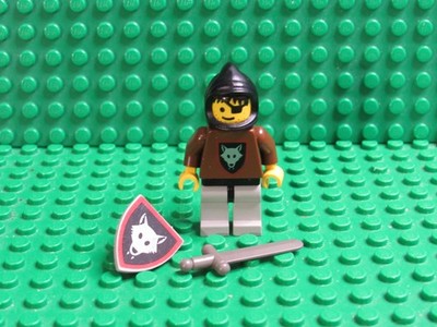 LEGO Minifigure Castle WolfPack sword shield black hood 6038 6075 6082 BH32