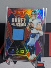 WILL LEVIS - 2023 Select Draft Selections Red Prizm Jersey Relic RC