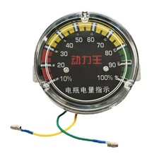 Battery Fuel Gauge Meter Color-Coded Battery Level Indicator Thin-Profile