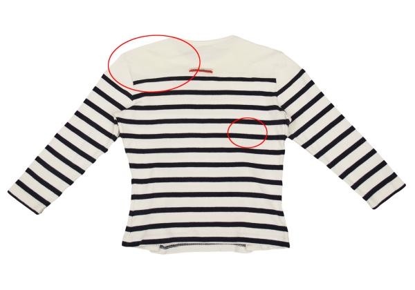 Jean Paul GAULTIER www.jpgaultier.com Hem Button Striped T