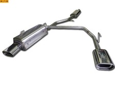 FOX Komplettanlage ab Kat re li je 1x135x80mm Peugeot 206cc S16 Cabrio ab99 2.0l