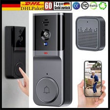 Türklingel mit Kamera WLAN Video Funkklingel HD Ring WiFi Nachtsicht Doorbell DE