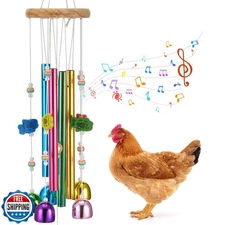WinnerWhy Chicken Chew Toys for Coop Multicolor Chicken Wind Chime Enrichment