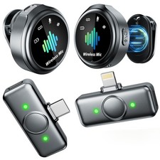 Mini Microphone for iPhone: Wireless Lavalier Microphone for Android - Noise ...