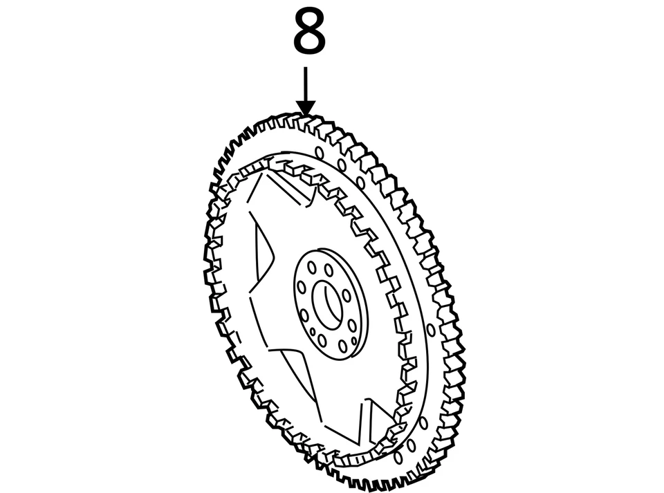 Volante/placa flexible 3,6 L compatible con 04-06 08-14 PORSCHE CAYENNE 583765 Foto 4 de 4