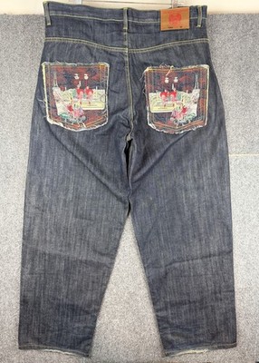 RMC Red Monkey Company Denim By Martin Ksohoh Baggy Jeans Men s Size 36 Lot 1002