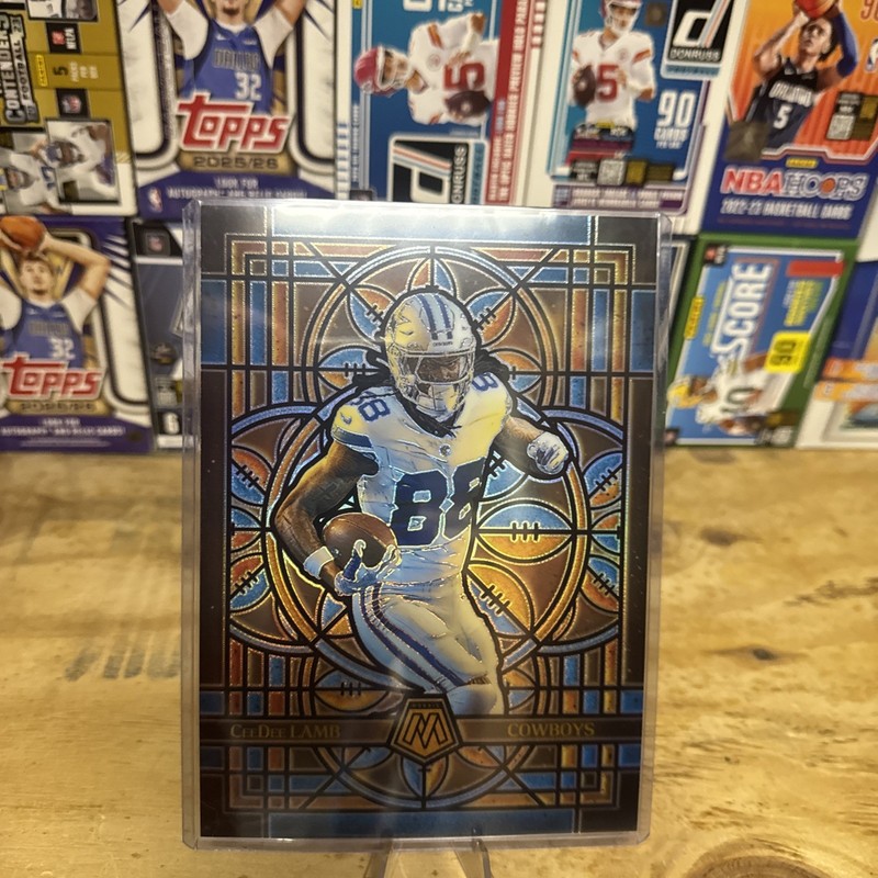 CeeDee Lamb 2025 Panini Mosaic Stained Glass Oversized #9 Dallas Cowboys