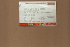 Used Ticket - Preston v Everton Friendly 31.7.2000