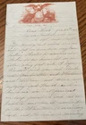 Civil War Soldiers Letter 10th Illinois Cavalry Excellent