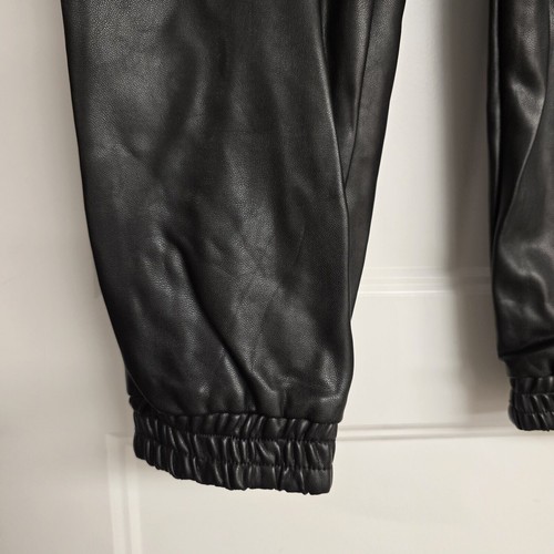 NEW NWT Abercrombie & Fitch Black Faux Leather Ultra High Rise Pants | Size XS - Picture 6 of 11