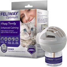   Optimum 30 Day Cat Calming Plug In Pheromone Diffuser Starter Kit, 48ml - Help