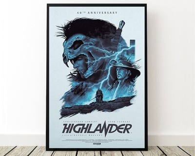 Highlander Movie Poster - 40th Anniversary Sean Connery - Fantasy