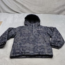 Columbia Jacket Boys XXS 4/5 Blue Pixel Camo Blackbomb Glacier Insulated Puffer