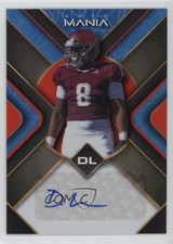 2022 Wild Card Mania Triangle Scribbles Blue Rainbow DeMarvin Leal Auto 16n7