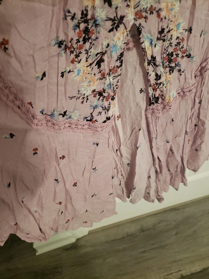 Vestido Free People Intimately Slip Paradise Maxi Rosa Floral Foto 4 de 4