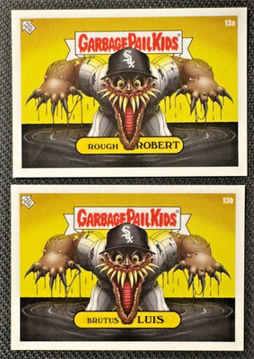 2022 Topps Baseball MLB x GPK Garbage Pail Kids: Series 2 Luis Robert 13a & 13b