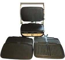 Pampered Chef Deluxe Electric Grill & Griddle 100348 Panini Press Sear Waffle
