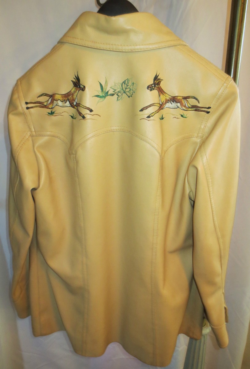 FAKE LEATHER EMBROIDERY SHIRT　アメリヴィンテージ Ameri（アメリ）の「FAKE LEATHER EMBROIDERY SHIRT（シャツ