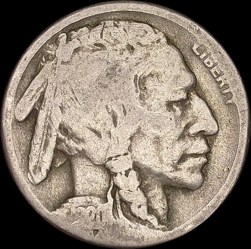 1920-S 5C Buffalo Nickel Ungraded Circulated