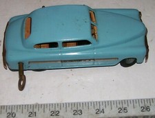 JNF SUPER Tin Wind-up Car w/Adjustable Controls Made US Zone Germany WORKS, Read
