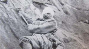 Lowering a Wounded Austrian Solider Down a Mountain 1920 Print World War I