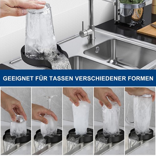 Automatische Gläserspüler Druckspülgerät Kaffeetasse Gläserspülgerät Edelstahl - Bild 2 von 12